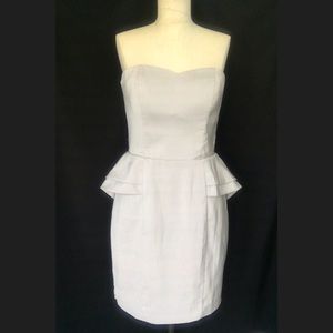 Strapless Peplum Dress